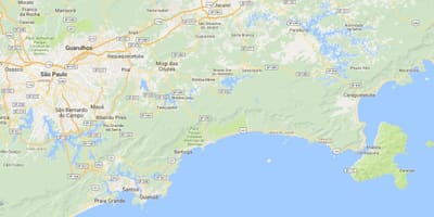 地图的海滩区