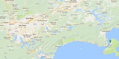地图的海滩科达喀尔佩拉