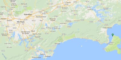 地图的海滩蓬Azeda