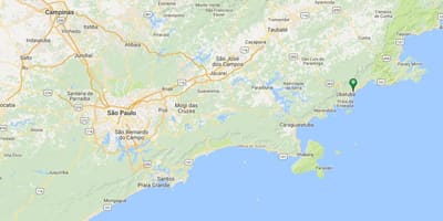 地图的海滩韦尔梅利亚do Norte