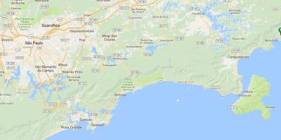 地图的海滩韦尔梅利亚do Sul