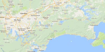 地图的海滩Caçandoquinha