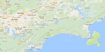 地图的海滩Domingas Dias