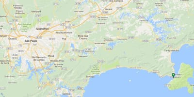 地图的海滩Feiticeira