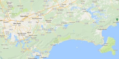 地图的海滩Oeste