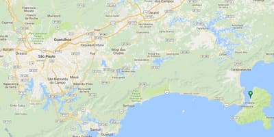 地图的海滩Pequeá