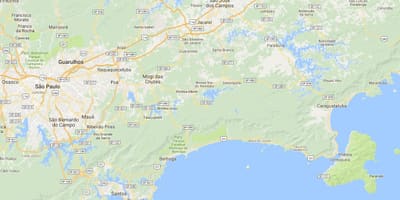 地图的海滩Santa Rita