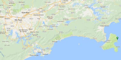 地图的海滩Serraria