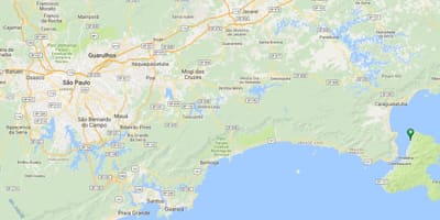 地图的海滩Siriúba