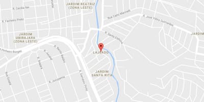地图的热阿杜（lajeado），设有免费wifi São Paulo