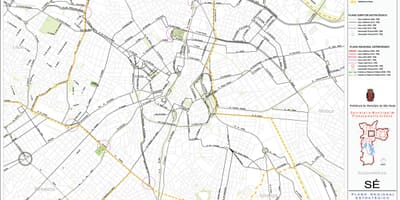 地图瑟São Paulo-道路