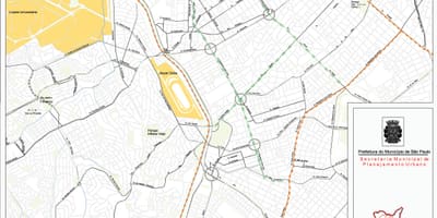 地图皮涅罗斯São Paulo-道路
