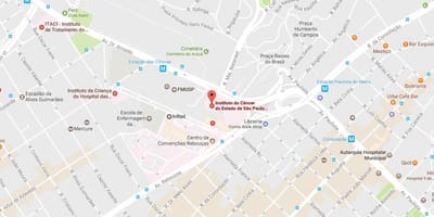 地图研究院癌症的São Paulo