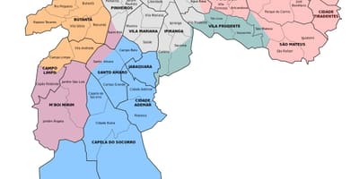 地图行政区的São Paulo