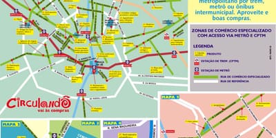 地图上的购物São Paulo