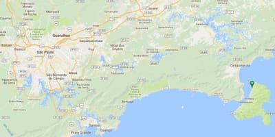 地图的雷罗斯海滩