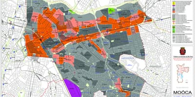 地图的魔咔São Paulo-占领土壤