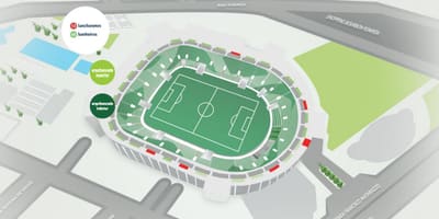 地图Allianz公园看台上