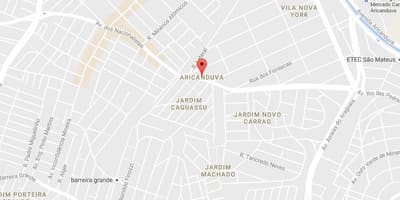 地图Aricanduva São Paulo