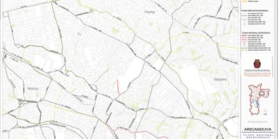 地图Aricanduva-Vila Formosa São Paulo-道路