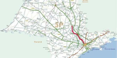 地图Bandeirantes高速公路-SP348