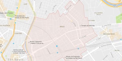 地图Brás São Paulo