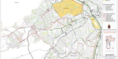 地图Butantã São Paulo-道路