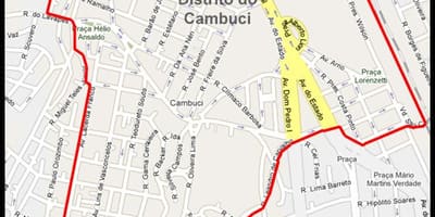 地图Cambuci São Paulo
