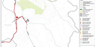 地图Cidade革命英雄São Paulo-公共交通工具