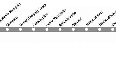 地图CPTM São Paulo线10-钻石