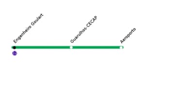 地图CPTM São Paulo线13-玉