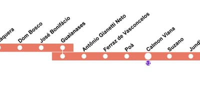 地图CPTM São Paulo-11号线-珊瑚