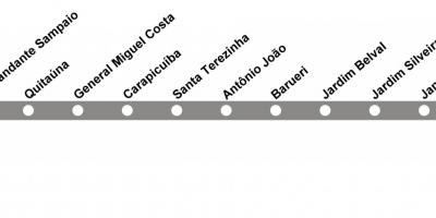 地图CPTM São Paulo线10-钻石