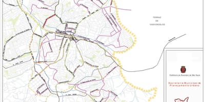 地图Guaianases São Paulo-道路