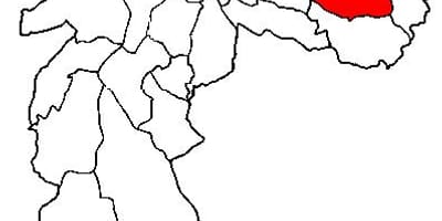 地图Itaquera子县São Paulo