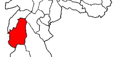 图M'Boi林子县São Paulo