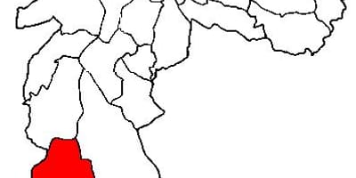 地图Parelheiros子县São Paulo