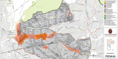 地图Penha São Paulo-占领土壤