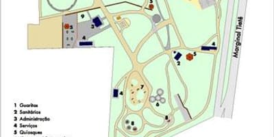 地图Piqueri圣保罗公园