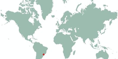 地图São Paulo在世界