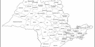 地图São Paulo属维尔京-微型地区