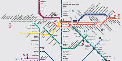 地图São Paulo transports