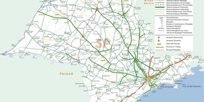 地图São Paulo高速公路
