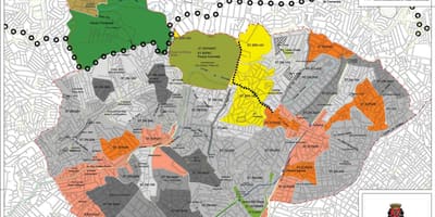 地图Santana São Paulo-占领土壤