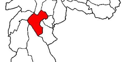 地图的Santo Amaro子县São Paulo