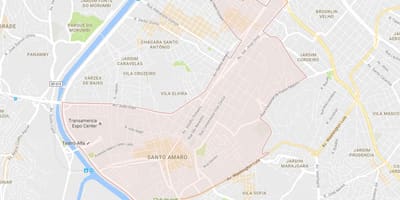 地图的Santo Amaro São Paulo