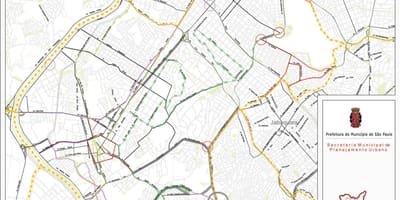 地图的Santo Amaro São Paulo-道路