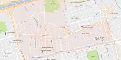 地图Tatuapé São Paulo