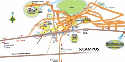 地图UNIVAP São Paulo