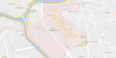 地图的维拉普丁São Paulo